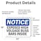 Signmission Exposed High Voltage Buss Bars Inside OSHA Notice Sign, Vinyl Decal, 24in W x 18in L, 2PK OS-2PACK-NS-D-1824-L-12283 - alternate 6